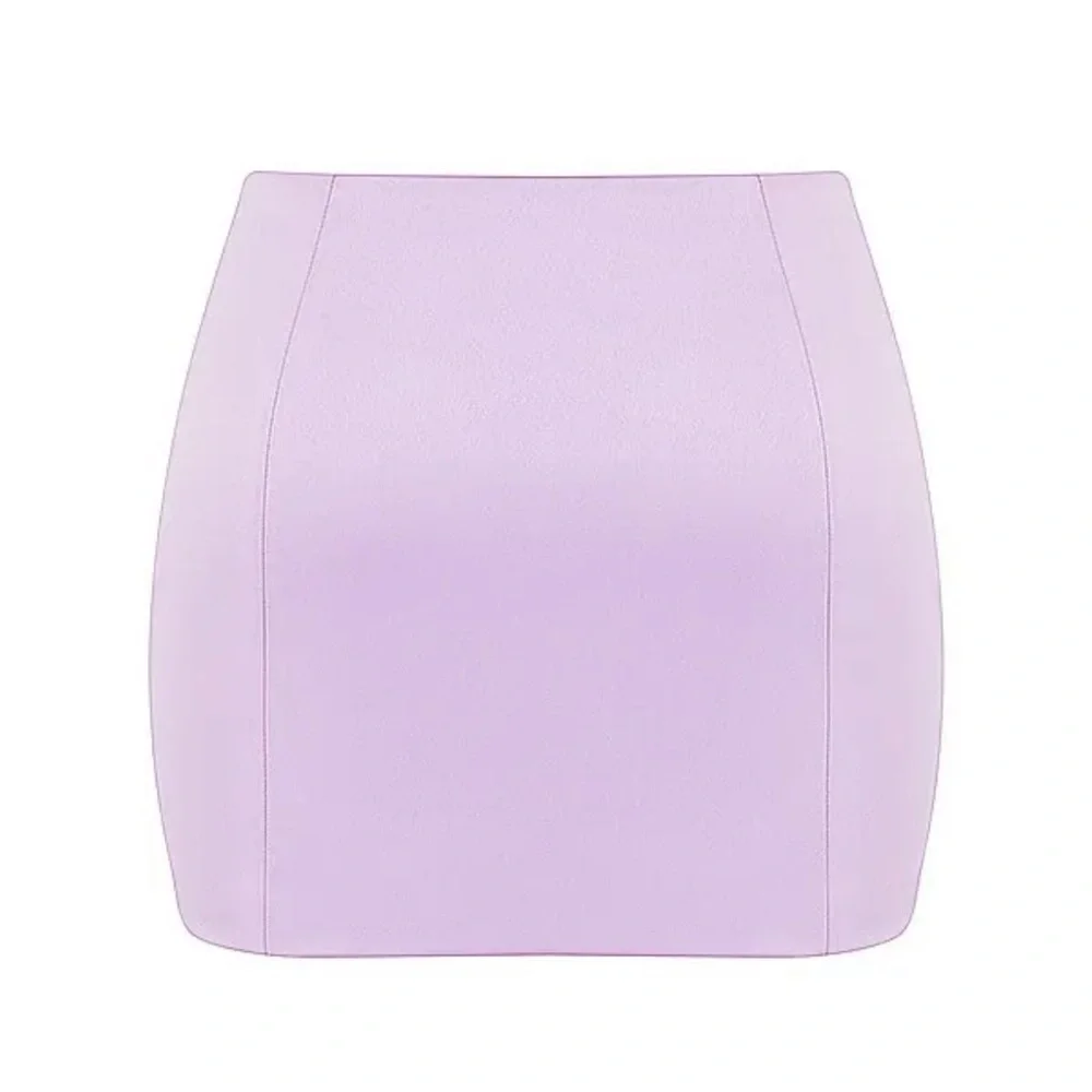 HOUSE OF CB 'Elodie' Orchid Satin Mini Skirt_9